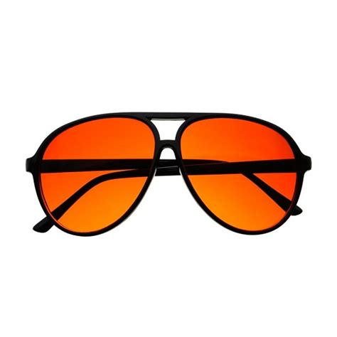 Orange/White Acetate Gradient Tint Sunglasses Z0525W